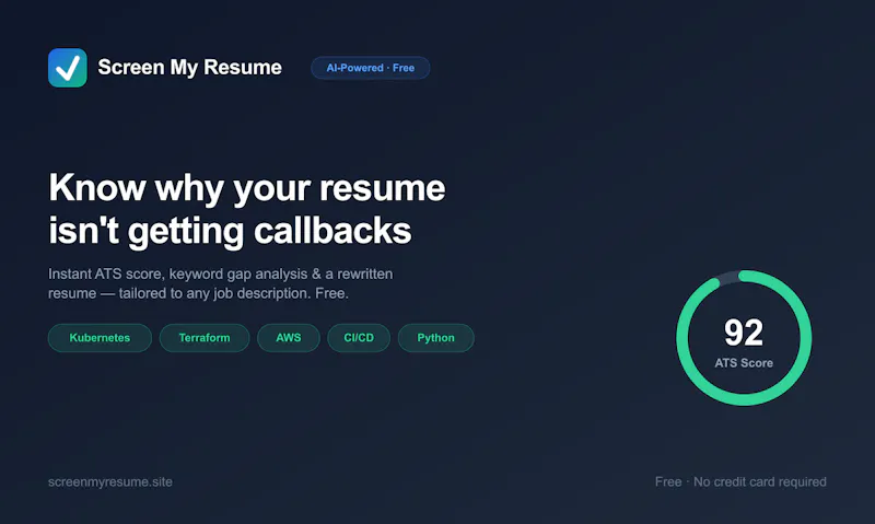 Screen My Resume screenshot 1
