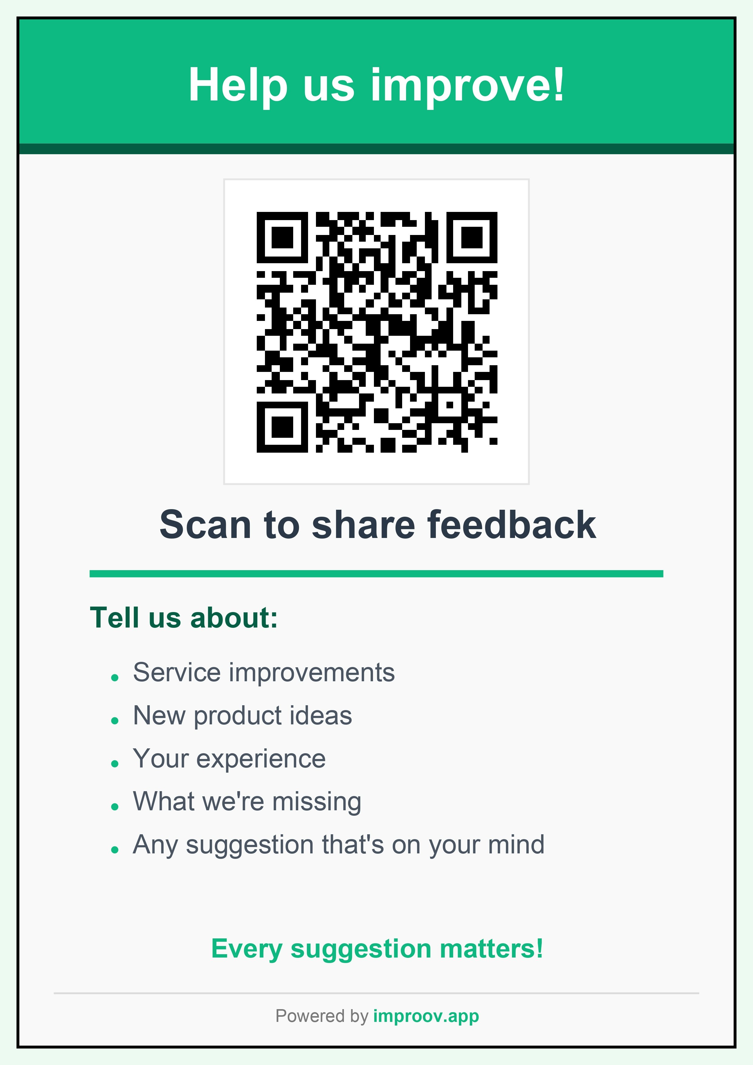 Impr∞v - Customer feedback gallery image