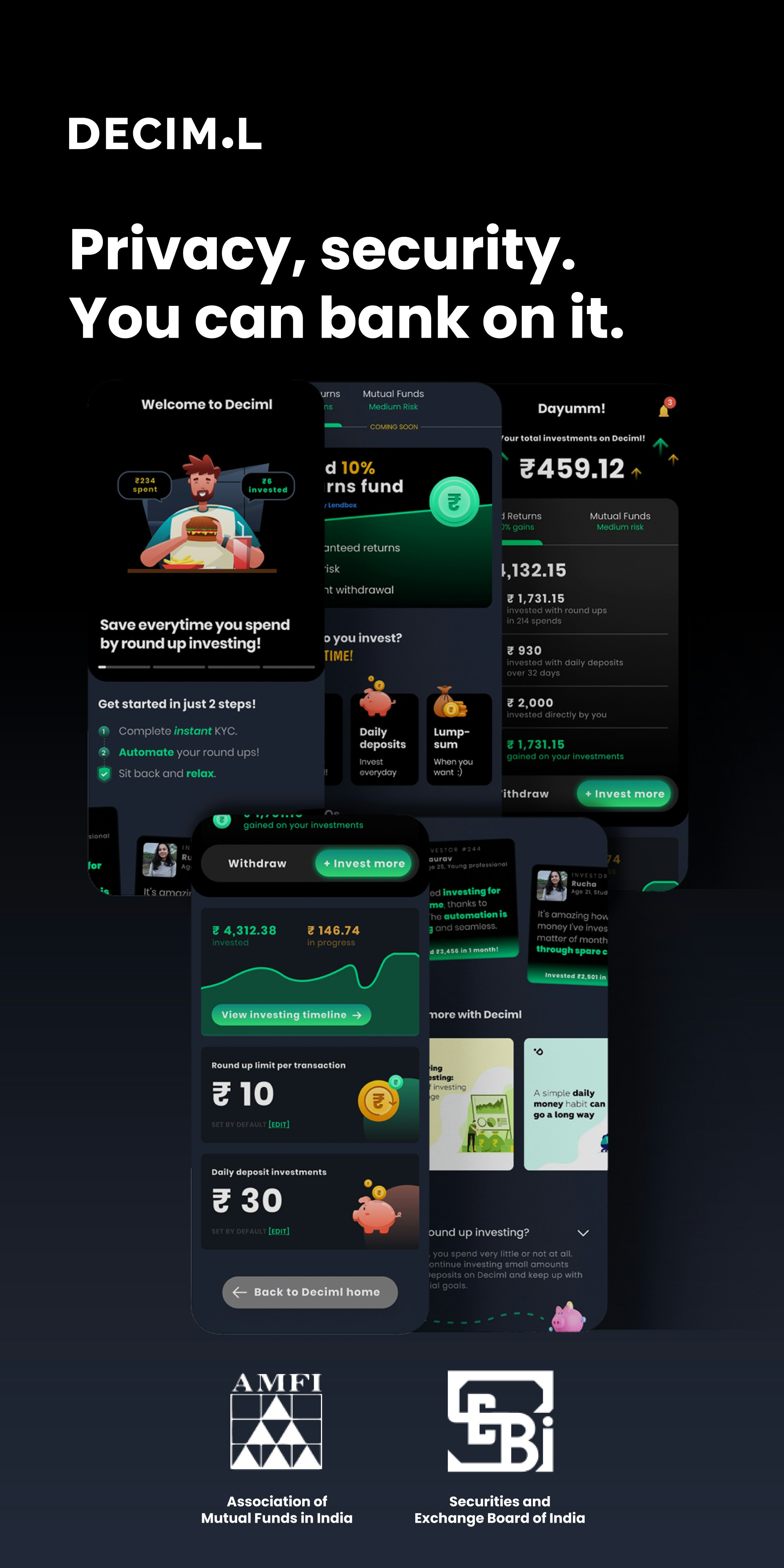 Decimale - Investeer uw reservewissel via round-ups met decimaal media 6