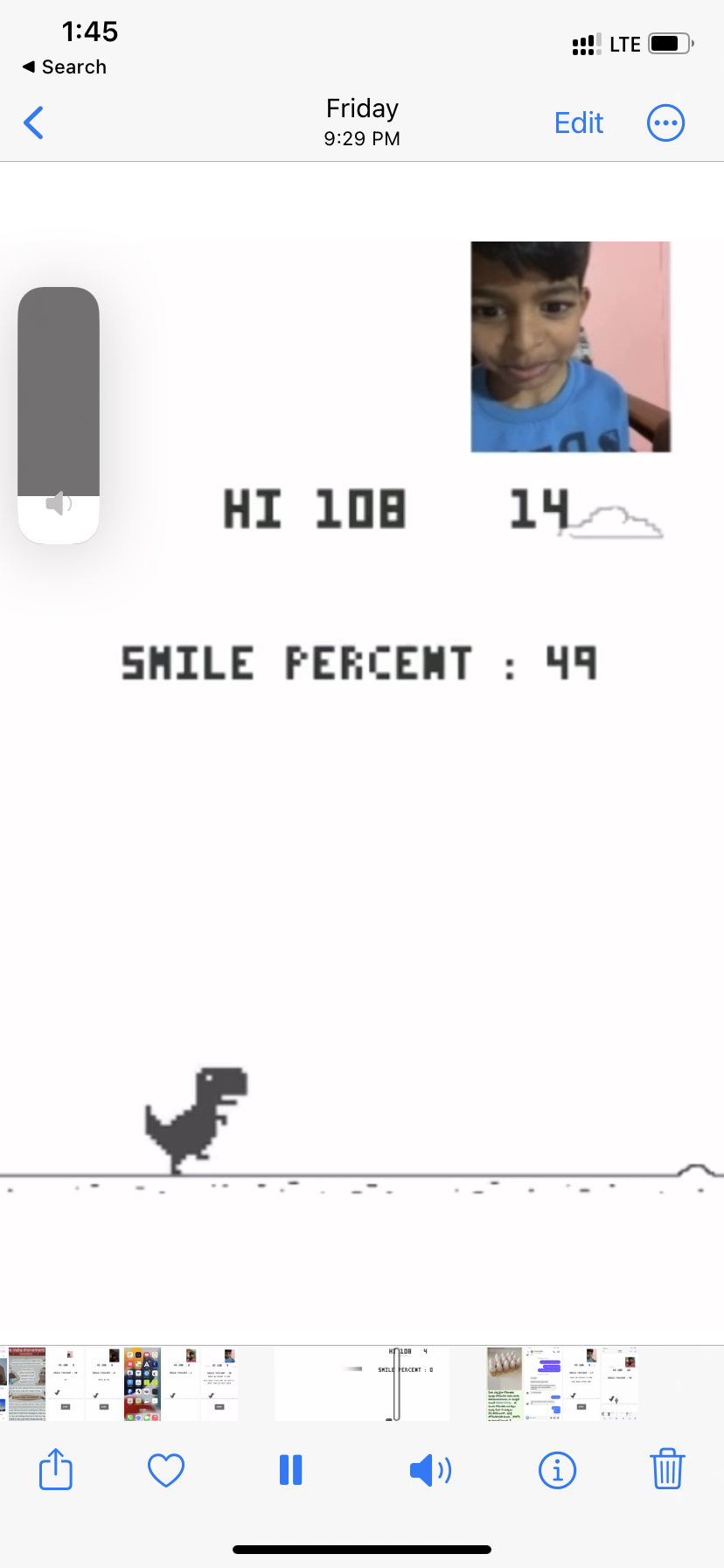 Media IOS Smile Detection Chrome Dino Game - IOS Smile Detection Chrome Dino Game.Bermain dengan senyuman 2