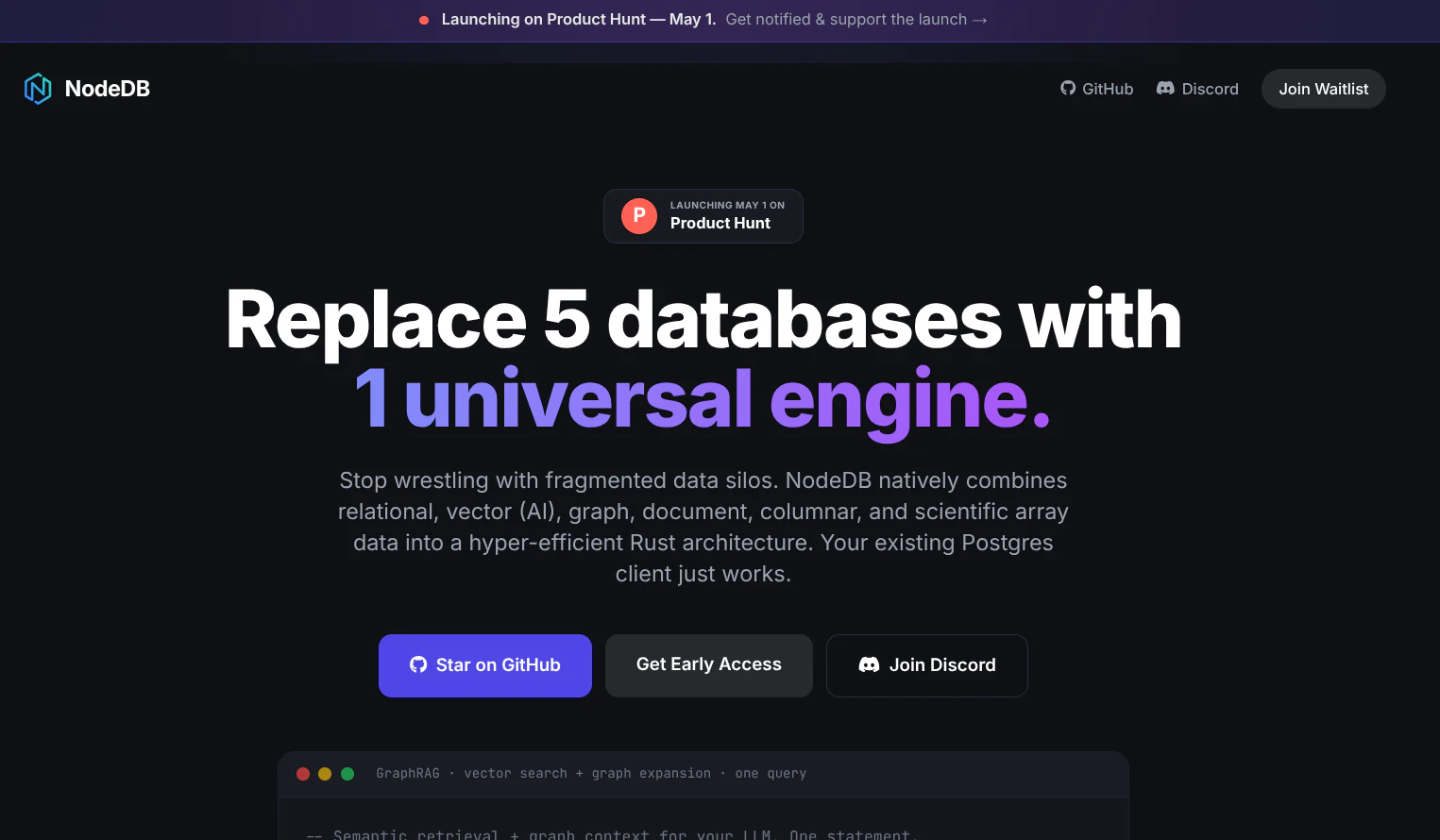 NodeDB screenshot 2