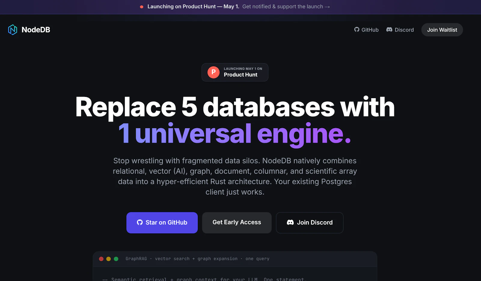 NodeDB screenshot 2