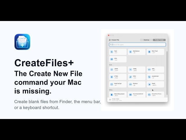 CreateFiles+ gallery image