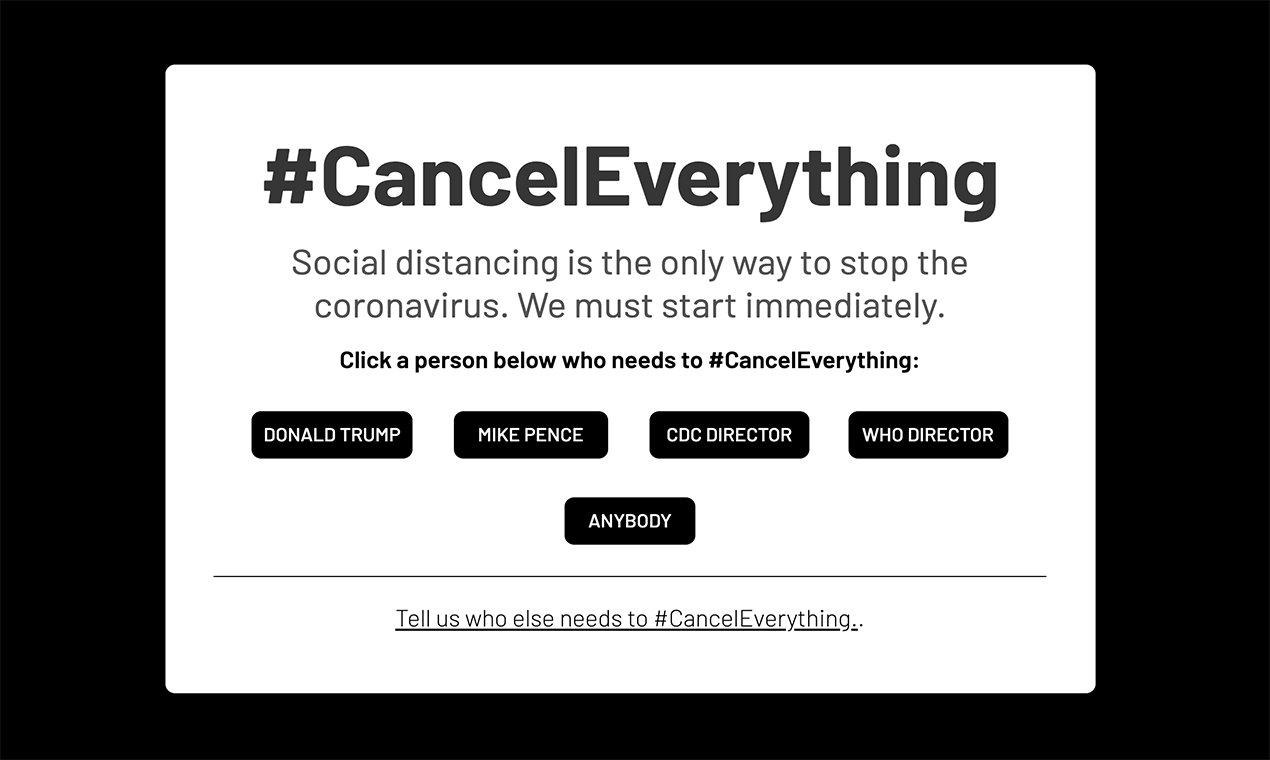 #CancelEverything gallery image