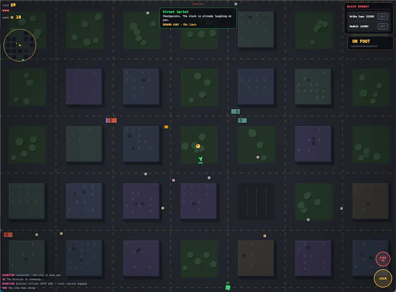 Blocktown Game - AI Controls the world screenshot 3