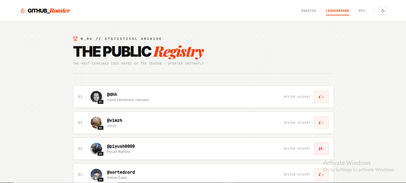 Github Roaster gallery image