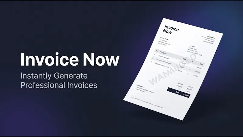 Invoice Now screenshot 1 (video preview)