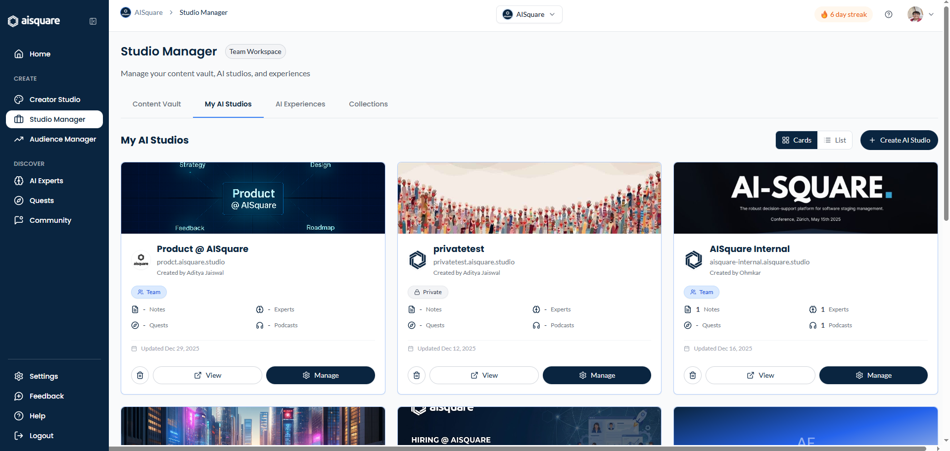 AISquare - Screenshot 4 showing product features and functionality