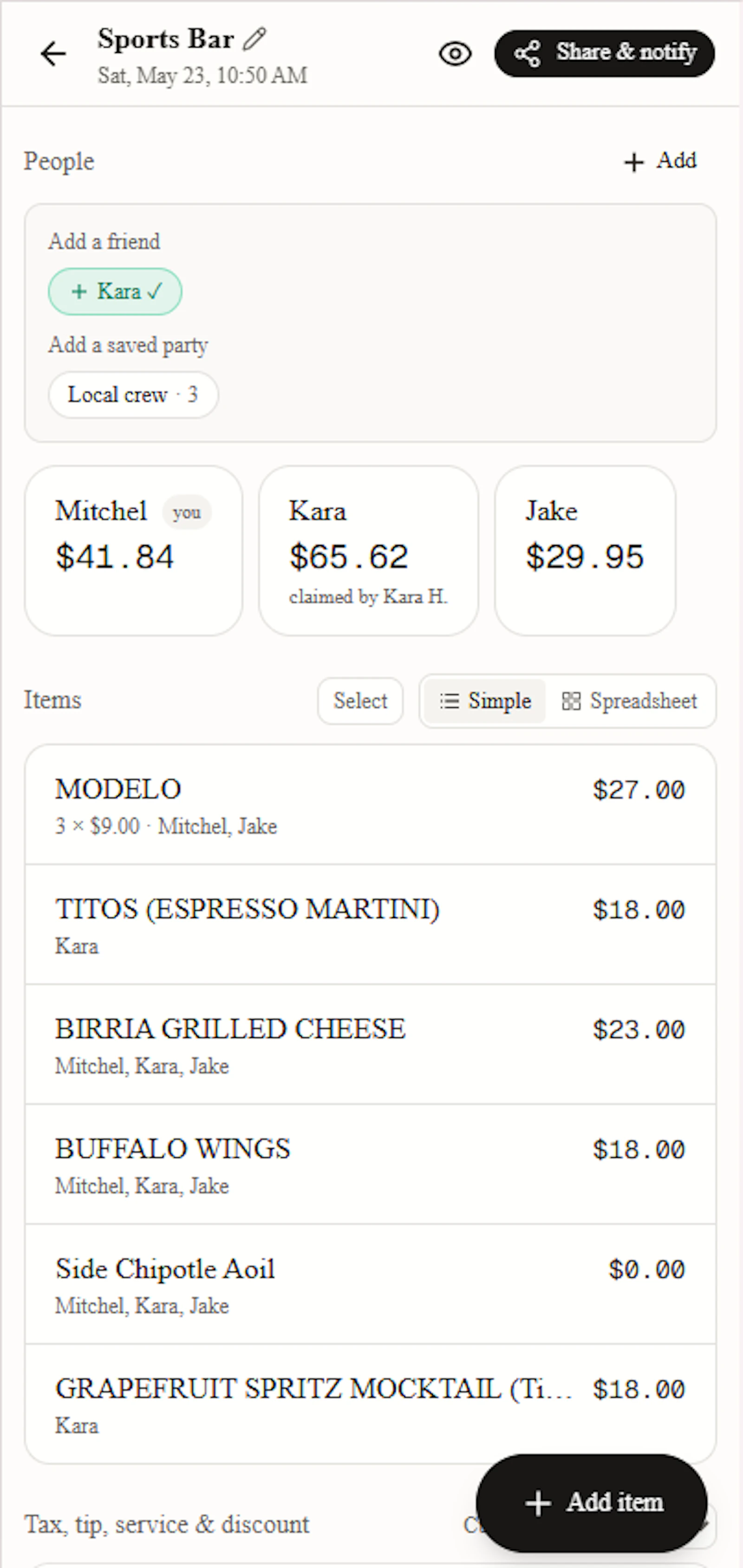 Tab Tender screenshot 3
