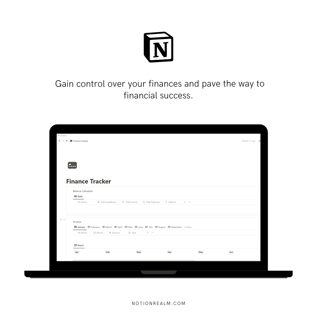 Notion Finance Tracker gallery image