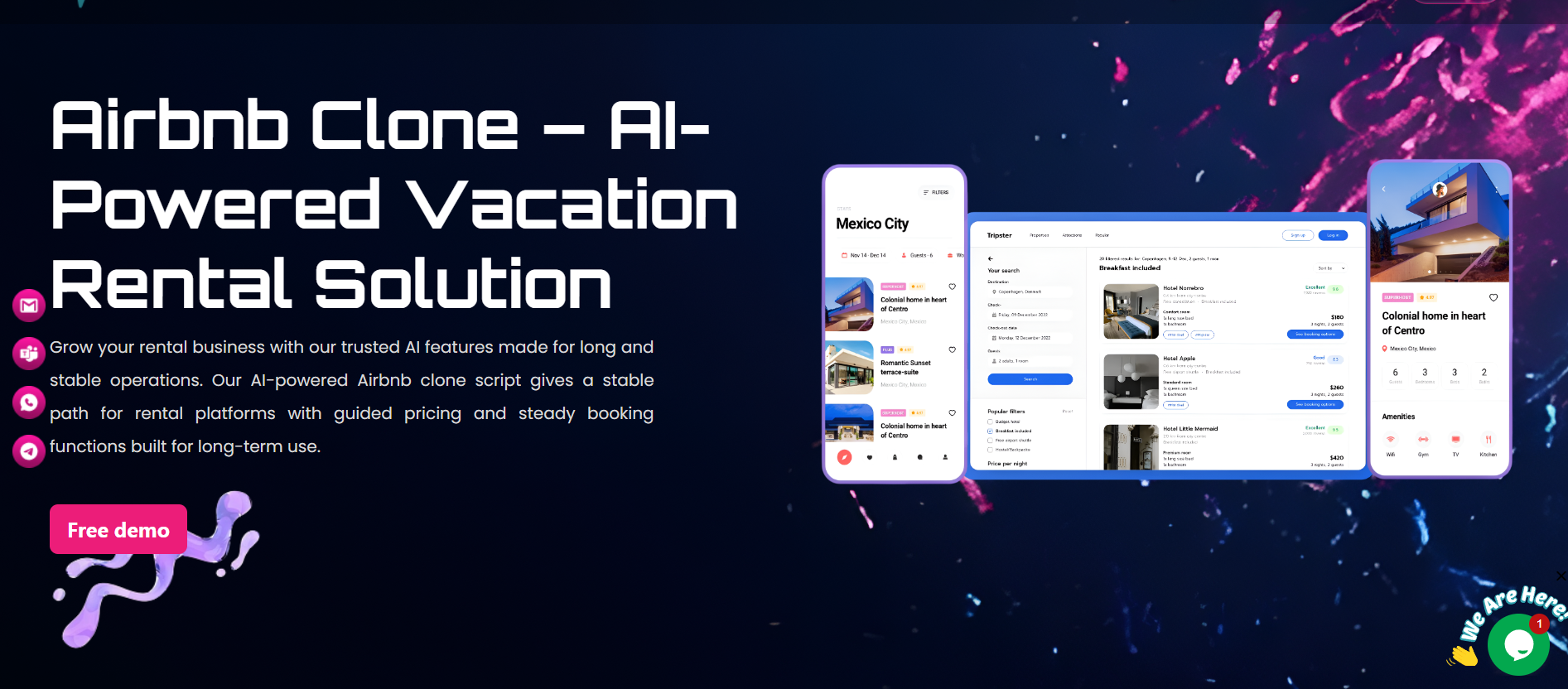 Airbnb Clone App - Main product screenshot demonstrating key features and user interface