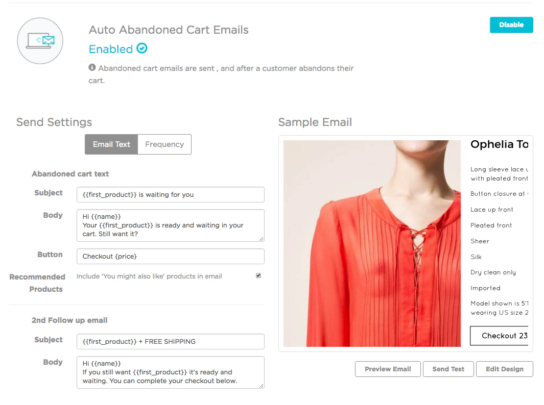SmartrMail Abandoned Cart Emails