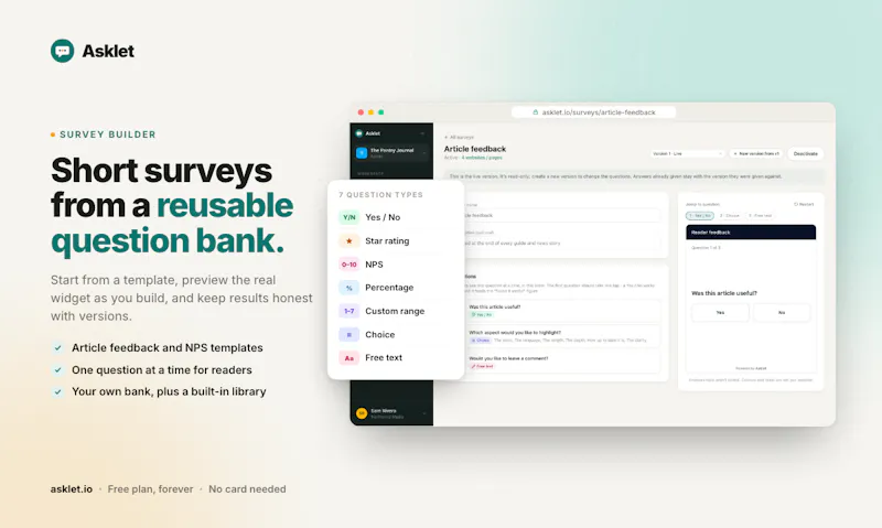 Asklet.io screenshot 3