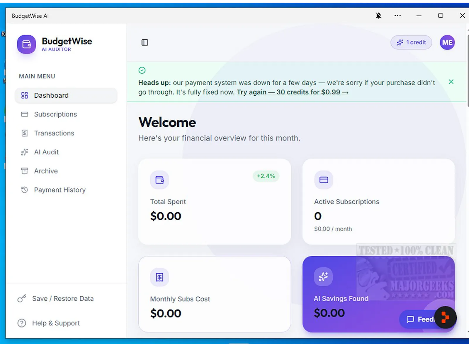 BudgetWise AI screenshot 2