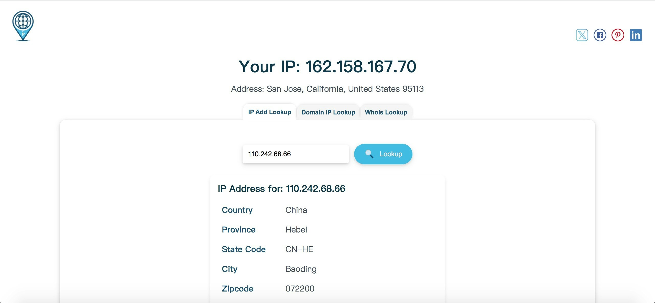 Media Pencarian alamat IP - Alamat IP Percuma, Domain IP dan Whois Lookup Online Alat 2