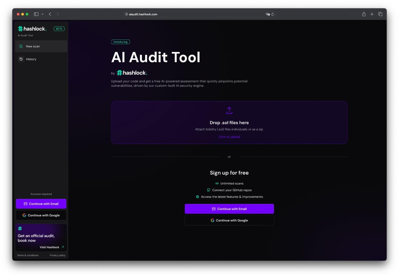 وسائط أداة التدقيق من الذكاء الاصطناعي من Hashlock - أول أداة تدقيق AI مجانية للعقود الذكية 1