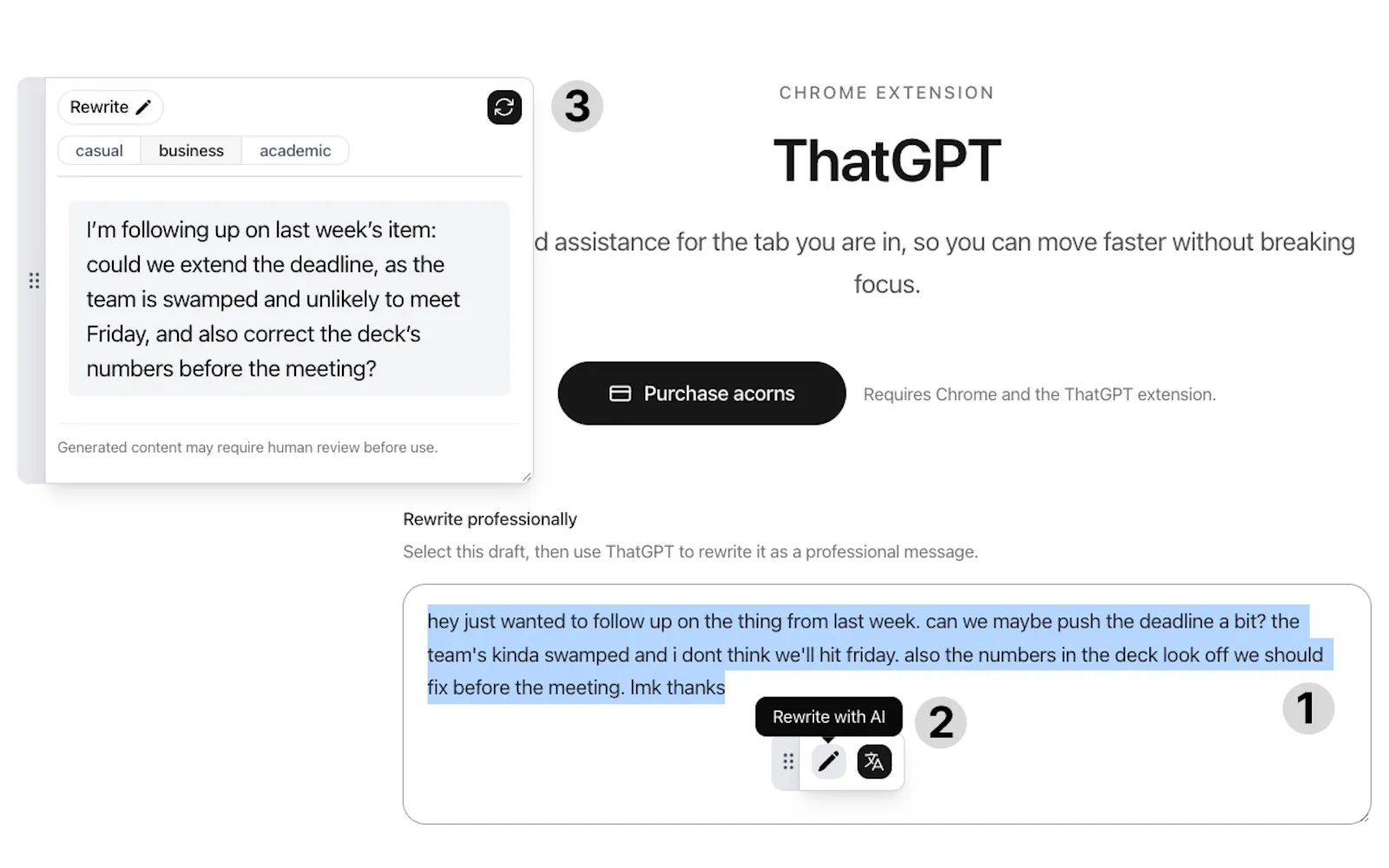 ThatGPT screenshot 1