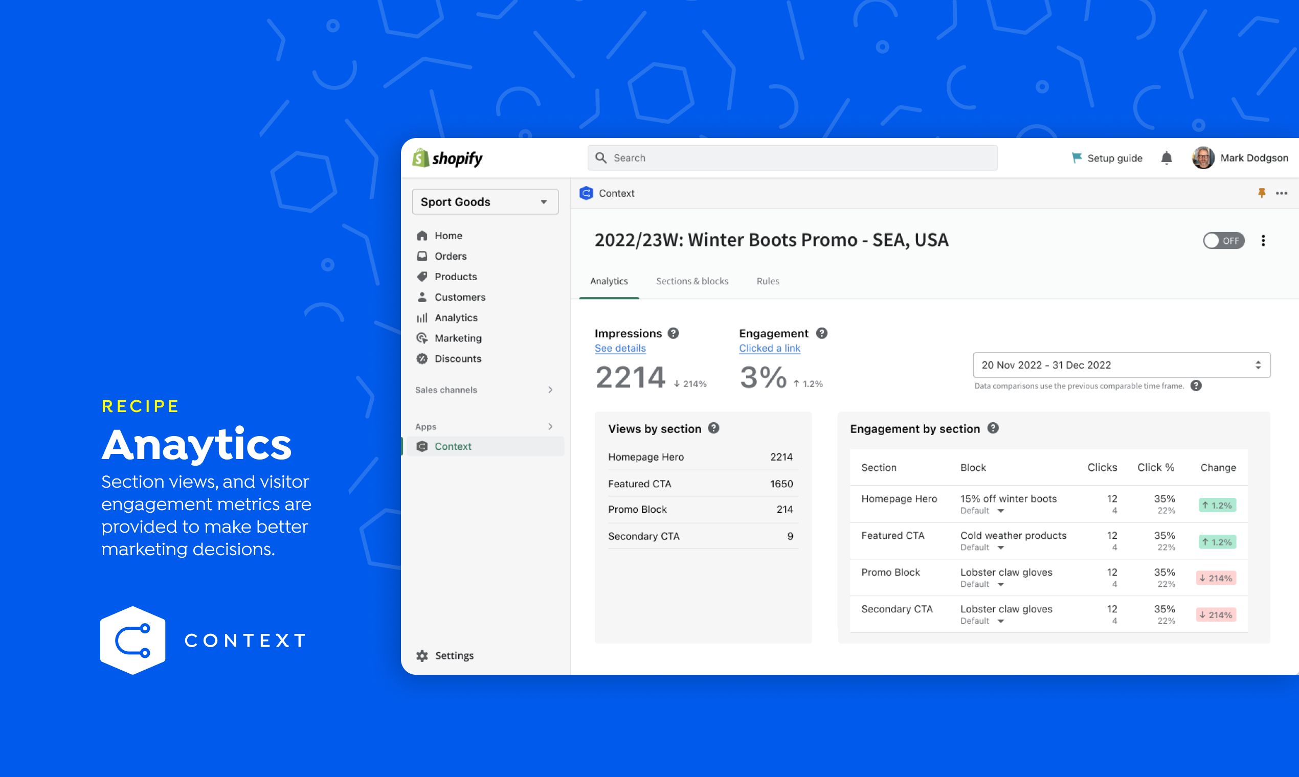 Shopify의 맥락 - 적절한 시간에 올바른 콘텐츠, 올바른 고객에게. 미디어 9