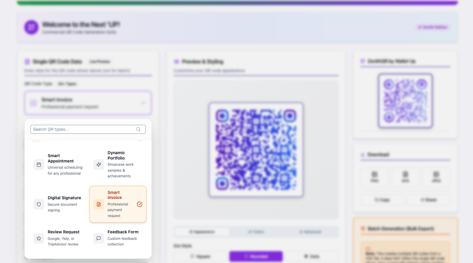 Wallet Up URL Shortener and ZenithQR gallery image