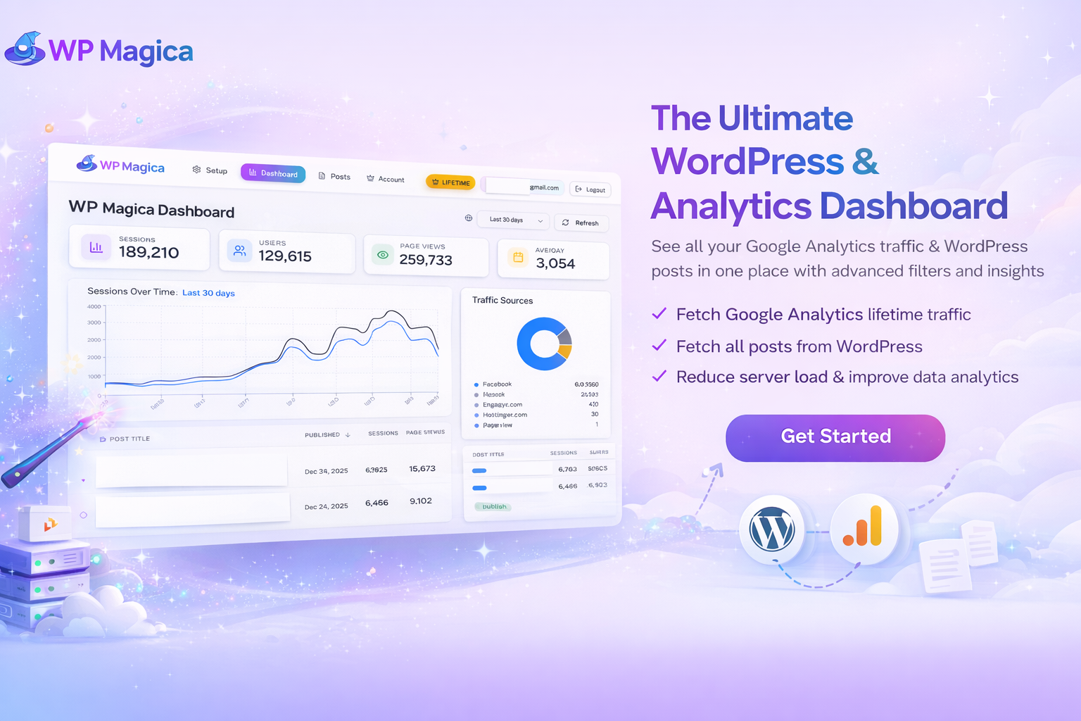 WP Magica - Main product screenshot demonstrating key features and user interface