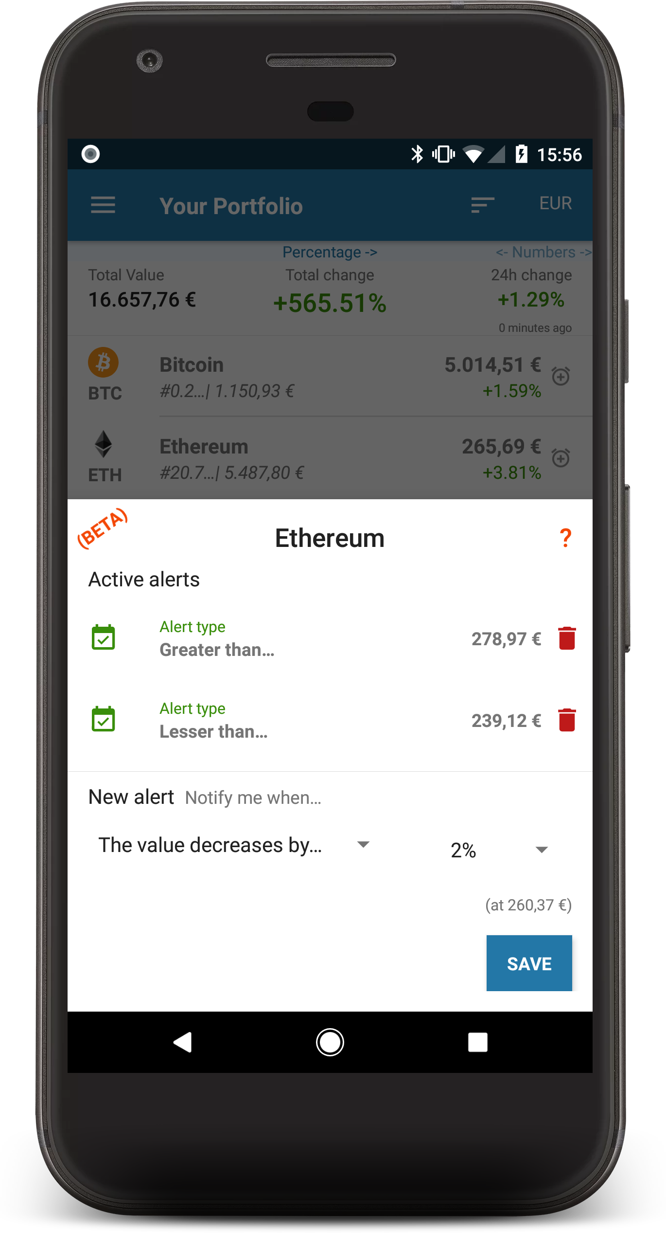 Coin Portfolio - Bitcoin & Altcoin tracker gallery image