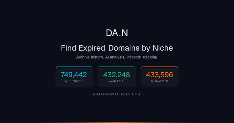 DA.N — Domains Available . Now screenshot 1