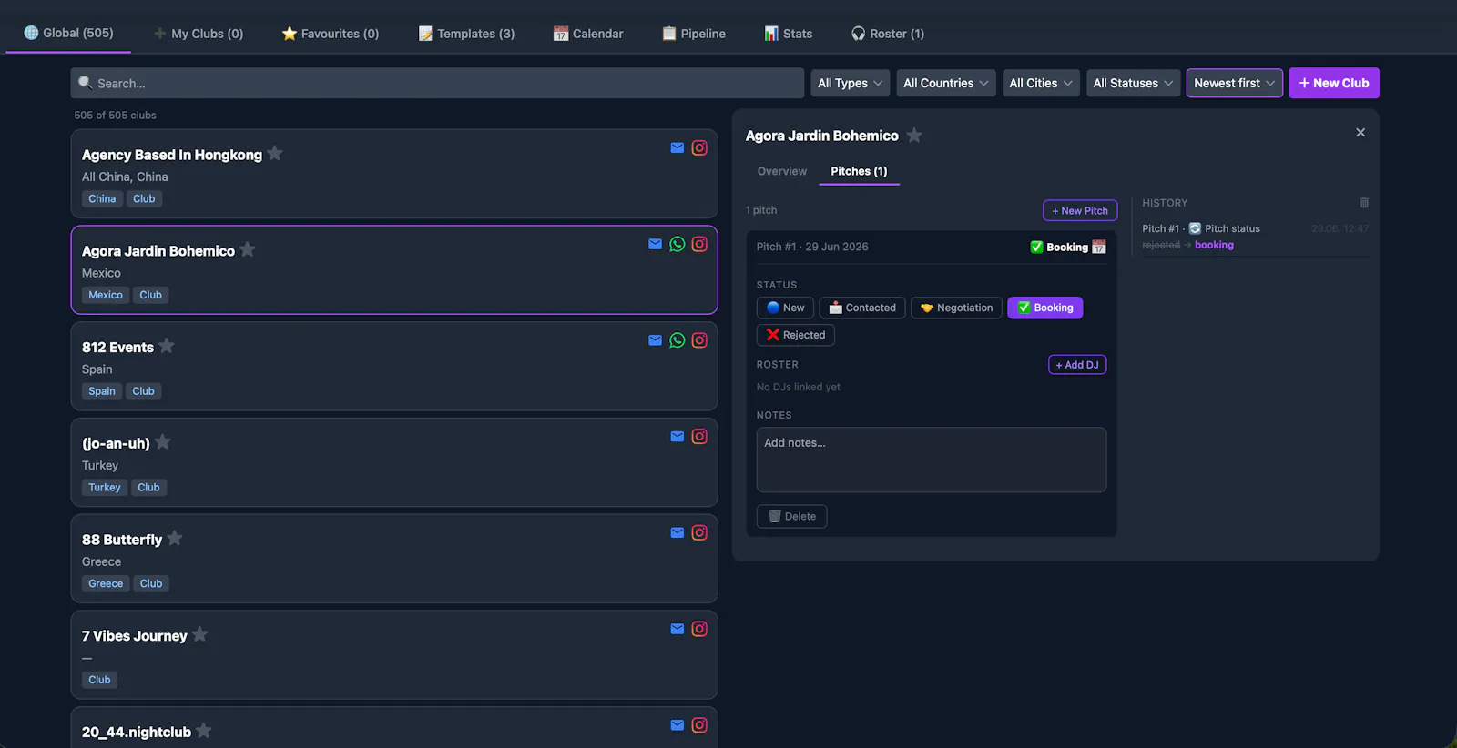 PitchClub screenshot 1