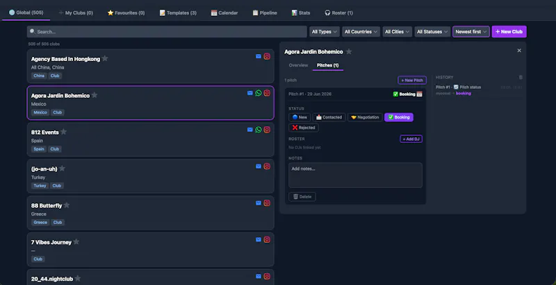 PitchClub screenshot 1