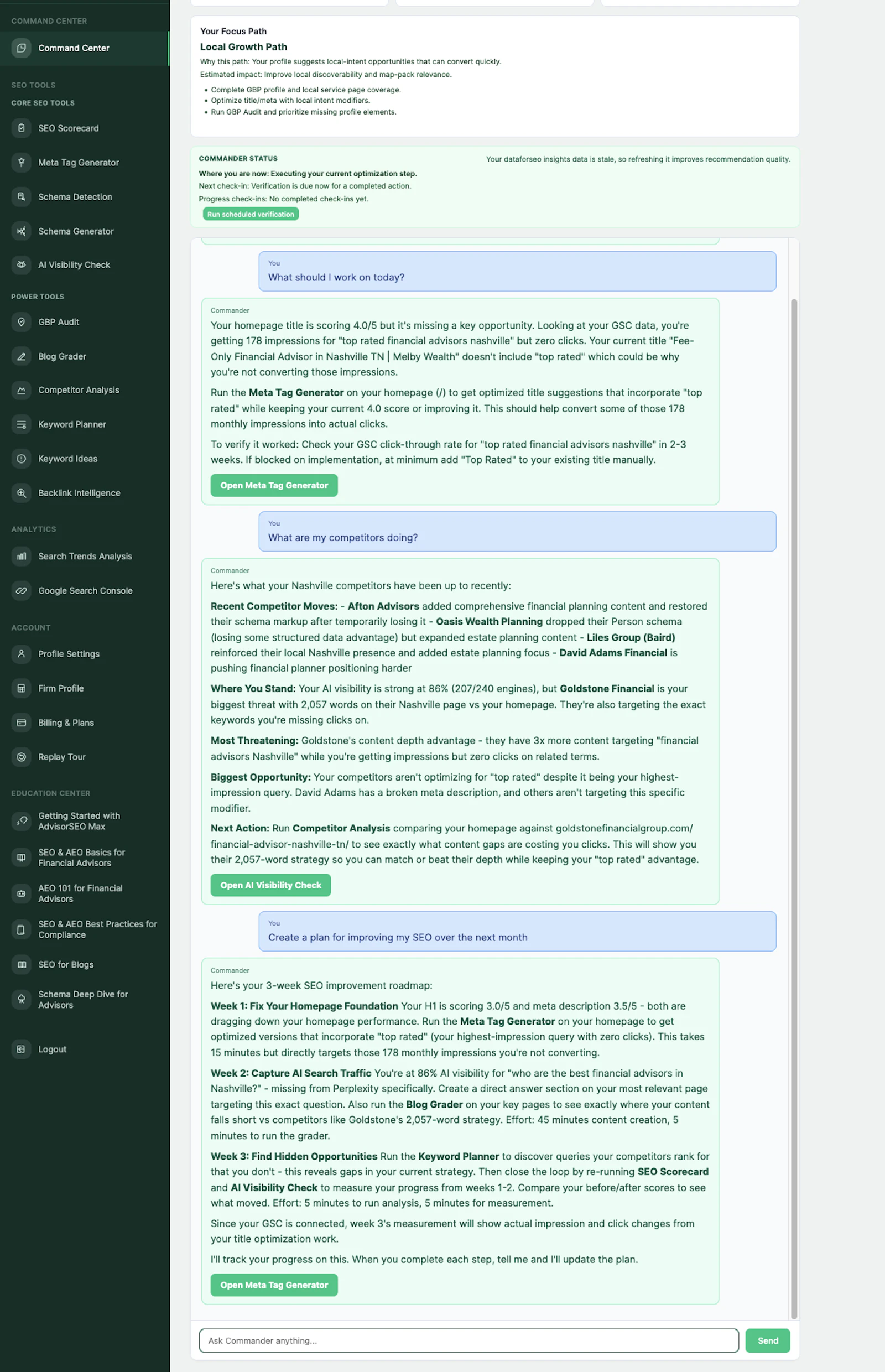 AdvisorSEO Max screenshot 2