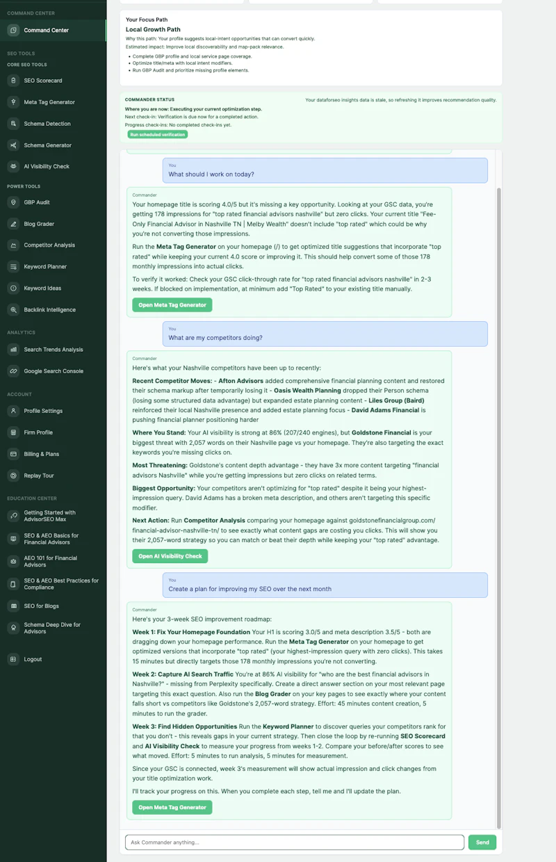 AdvisorSEO Max screenshot 2