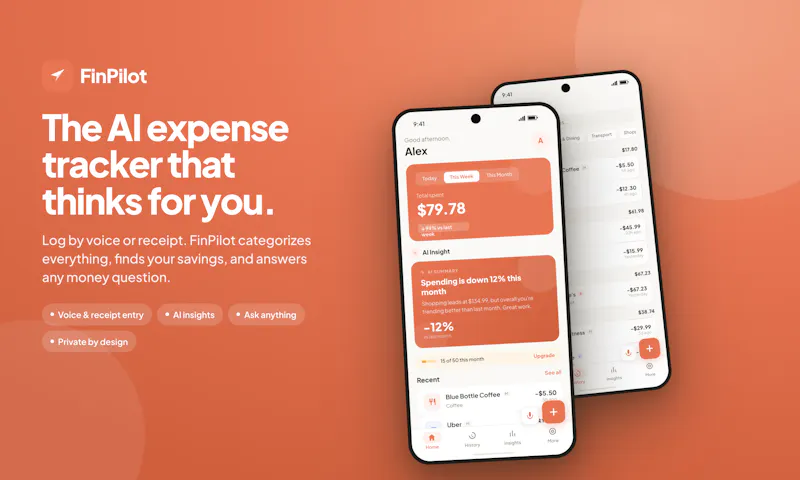 FinPilot – AI Expense Tracker screenshot 1