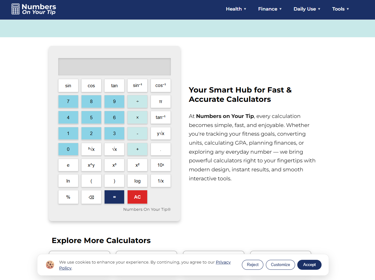 Numbers on Your Tip gallery image