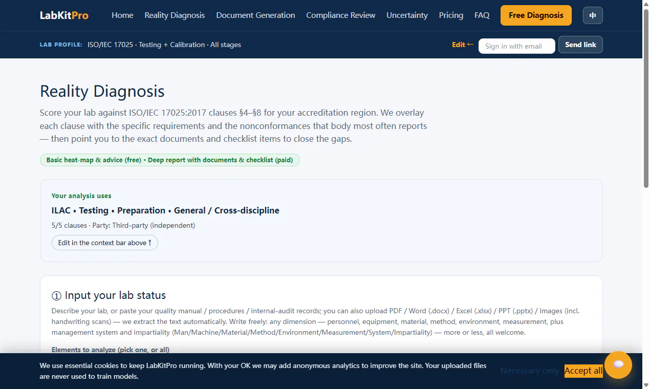 LabKitPro — ISO 17025 readiness tools gallery image