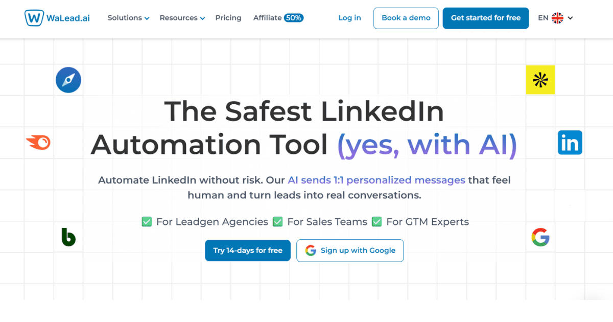 WaLead.ai - Main product screenshot demonstrating key features and user interface