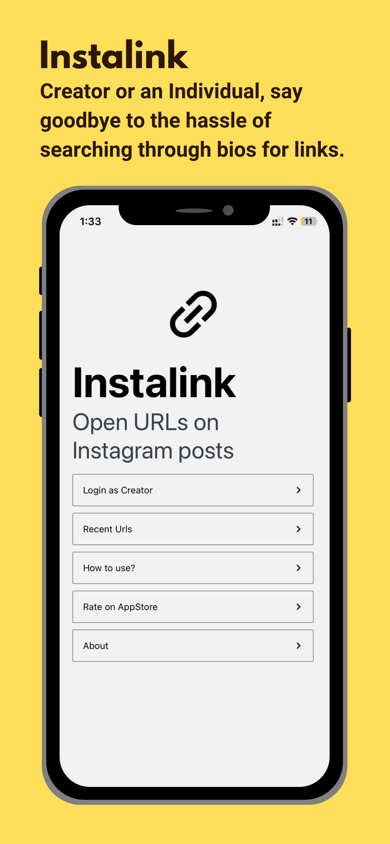 Instalink - Instagram yayınlarında URL'leri açın media 5