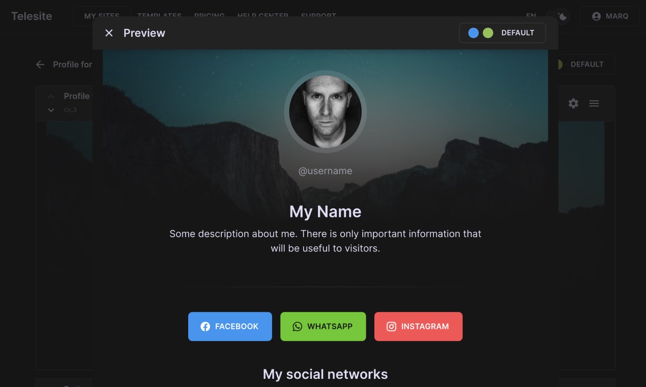 Telesite.io — AI Website Builder gallery image