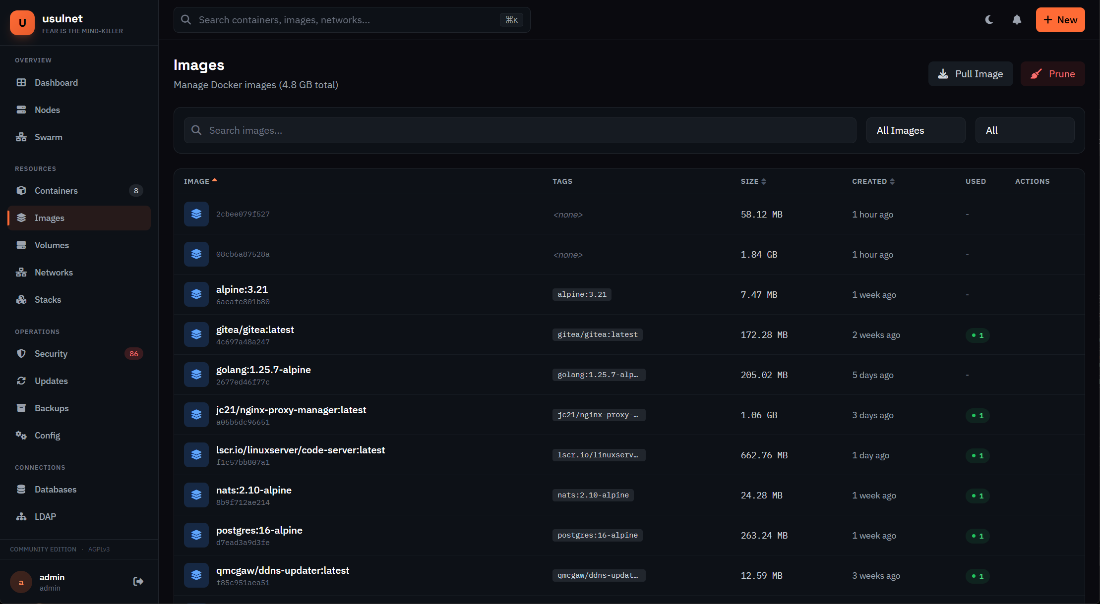usulnet — DevOps & SysAdmins UI gallery image