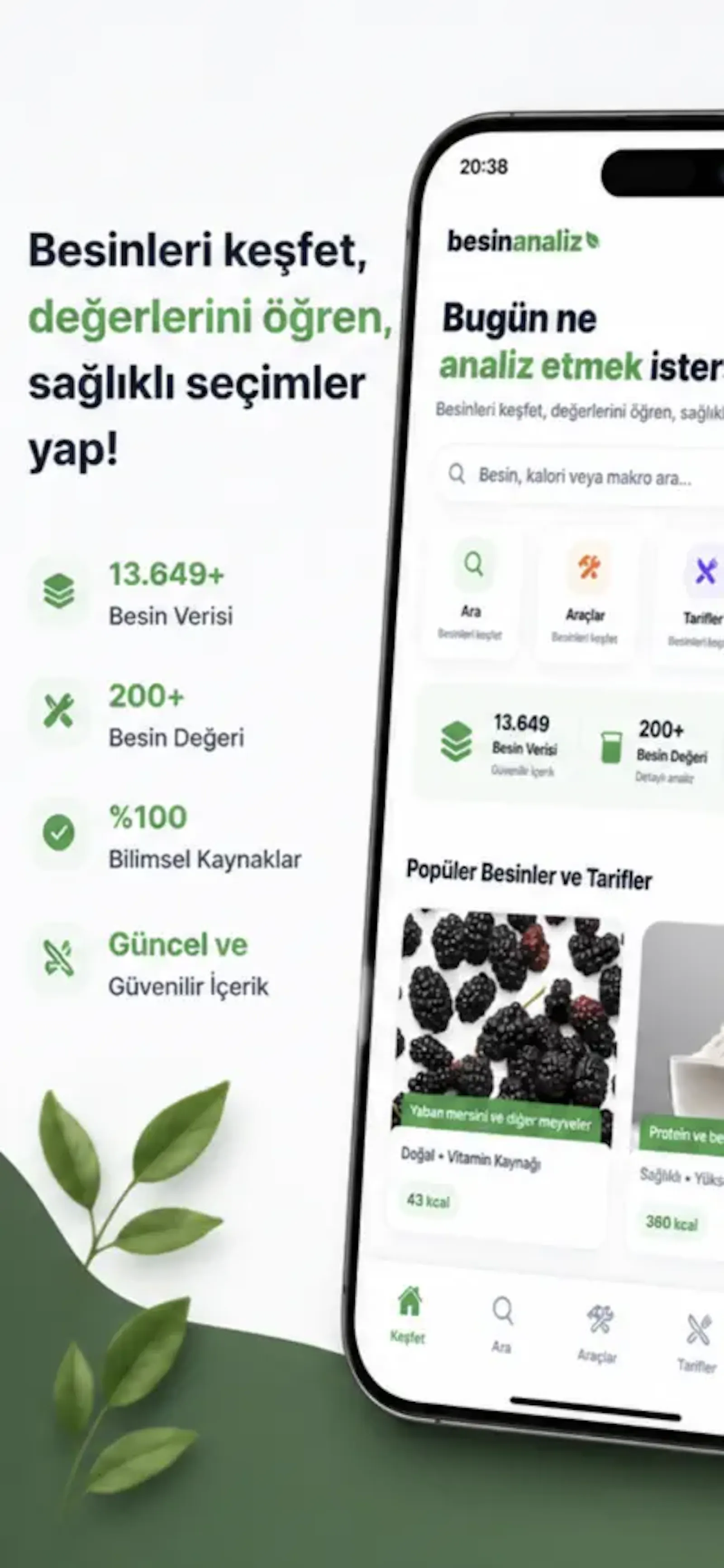 BesinAnaliz – Turkish Food Database screenshot 1