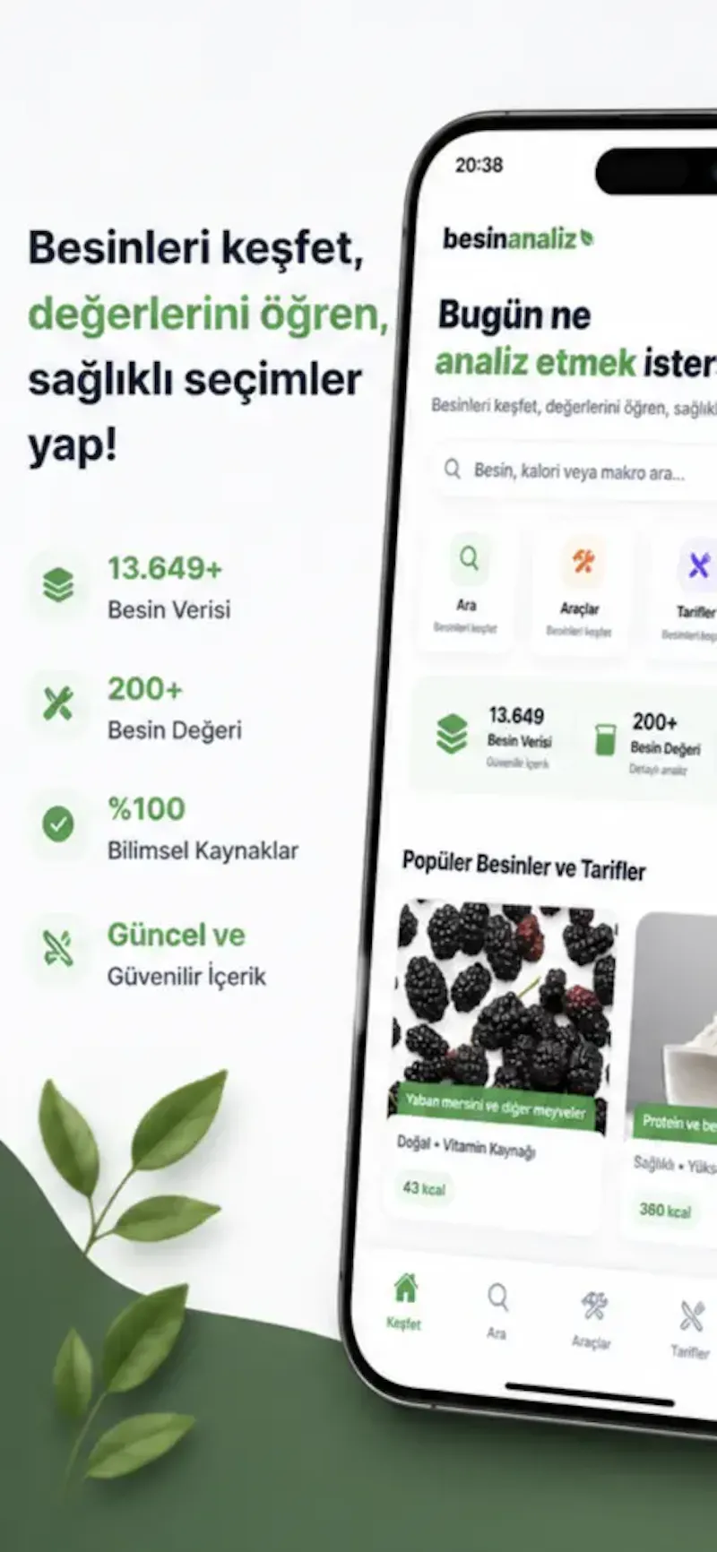 BesinAnaliz – Turkish Food Database screenshot 1