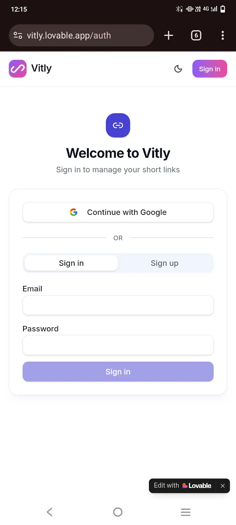Vitly screenshot 2