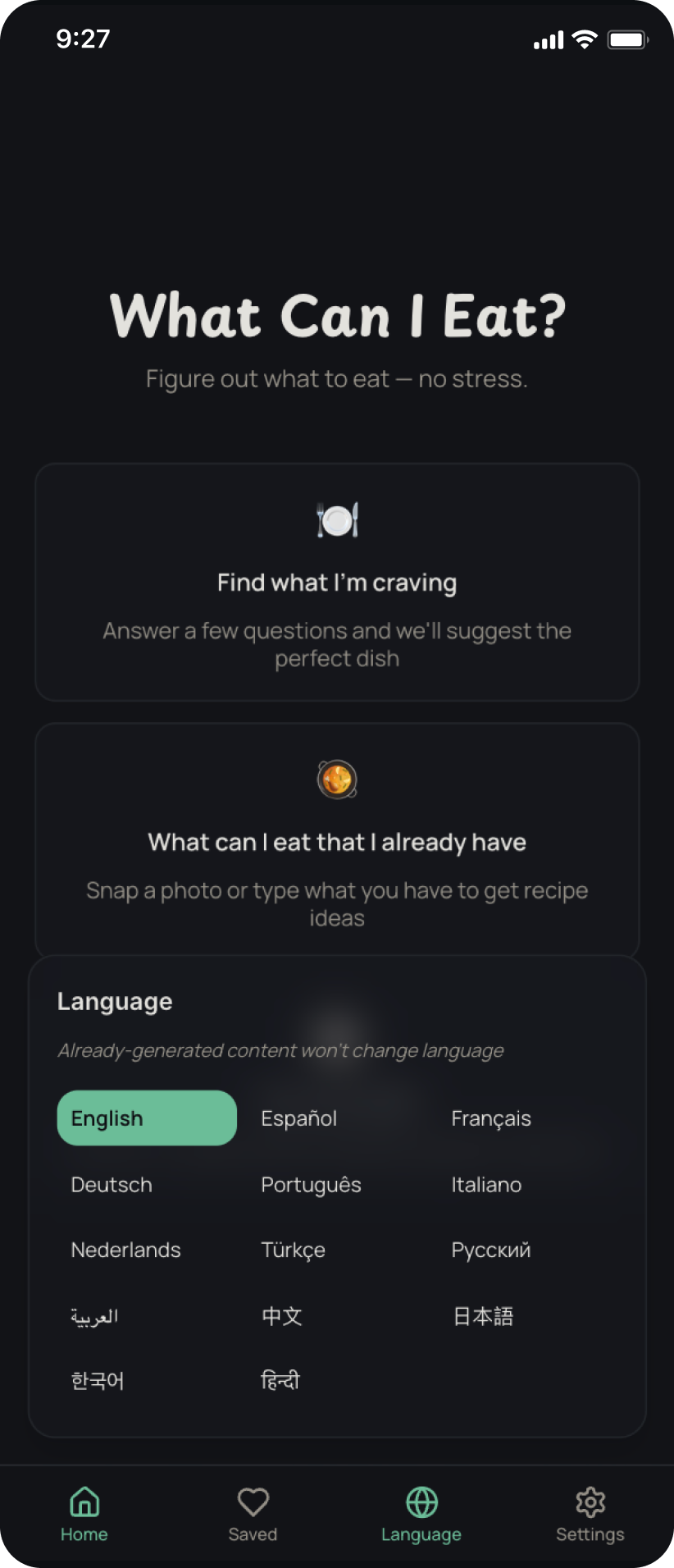 What Can I Eat? — Food Recommendations gallery image