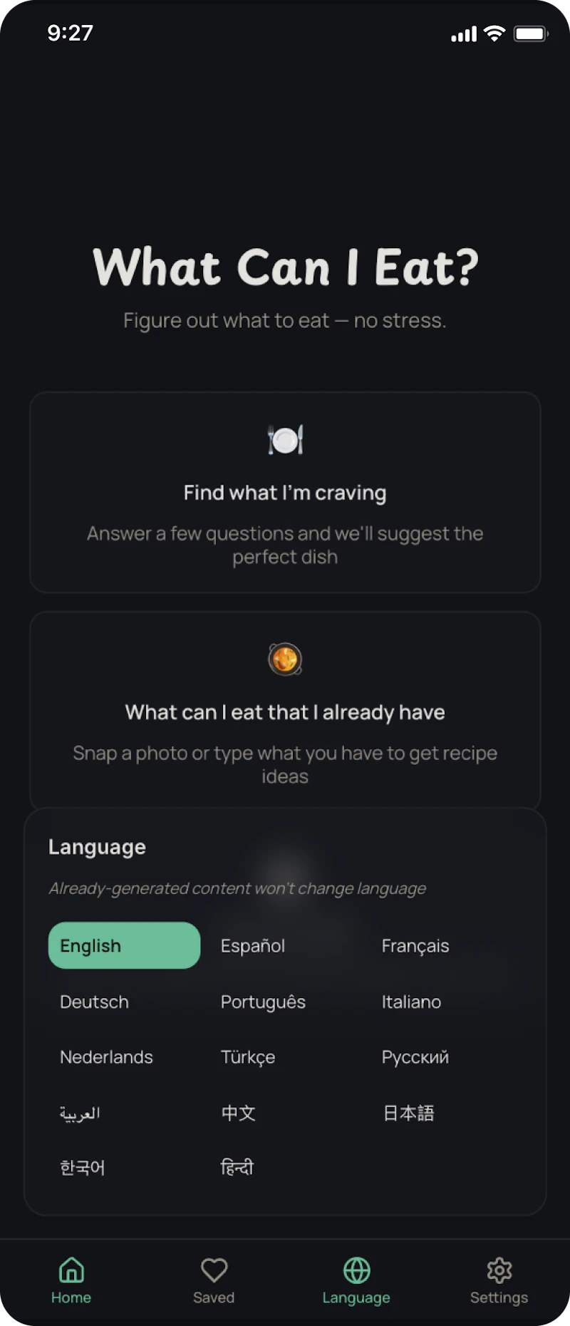 What Can I Eat? — Food Recommendations screenshot 2