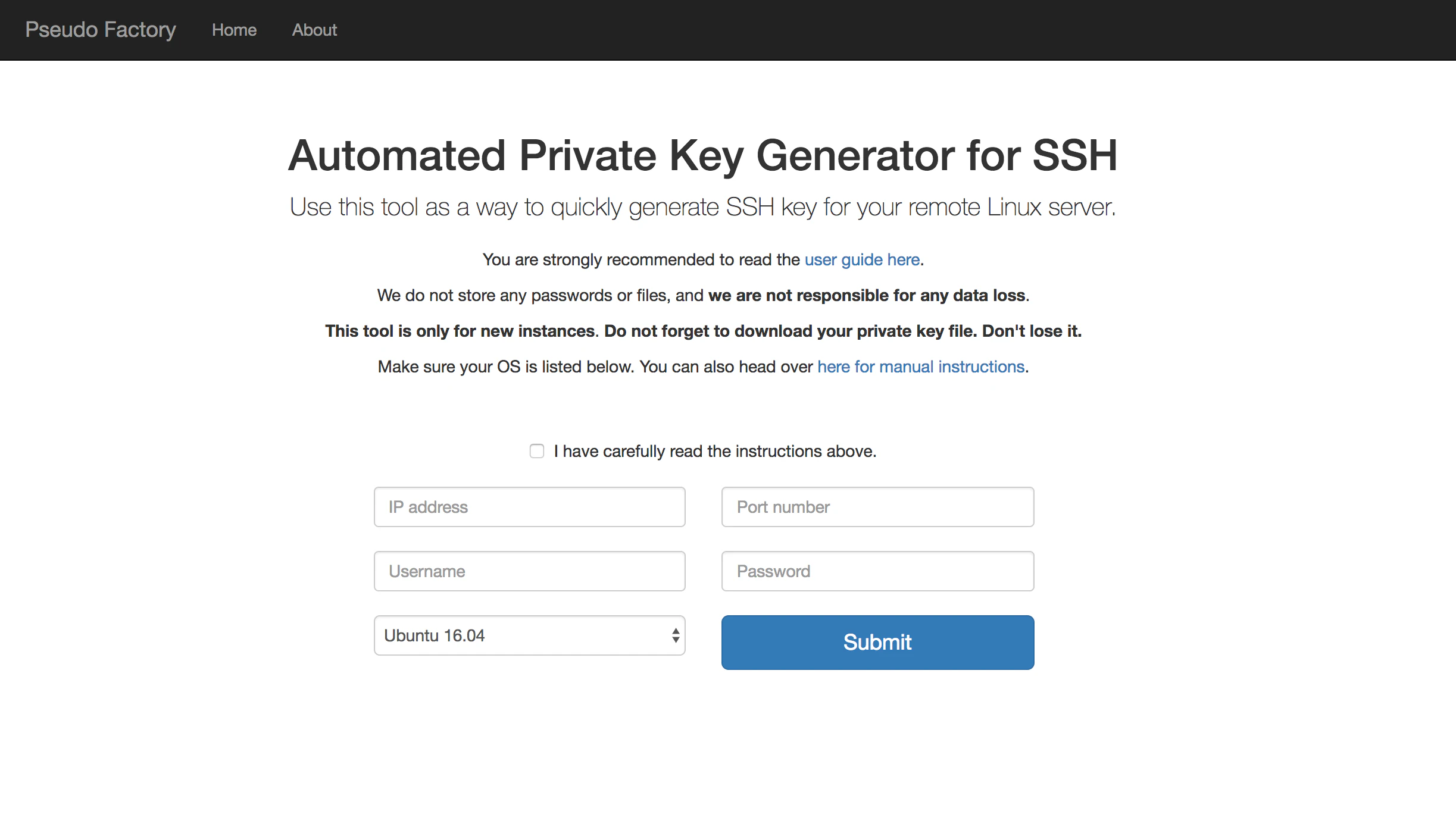 Automated Private Key Generator for SSH
