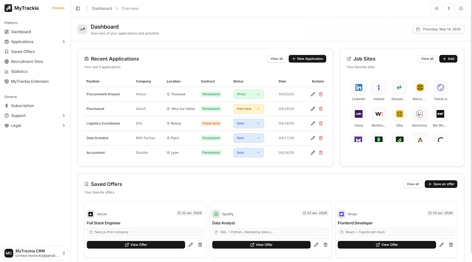 MyTrackia screenshot 4