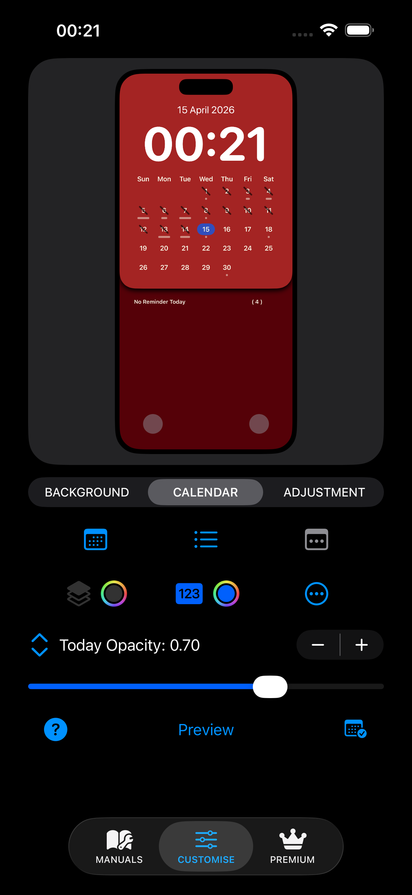 ScheduleScreen gallery image