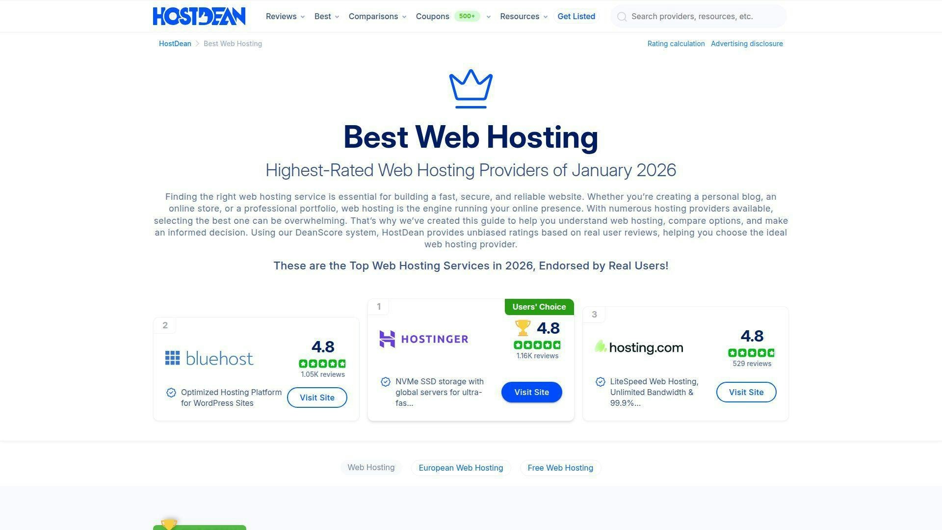 HostDean - Screenshot 5 showing product features and functionality