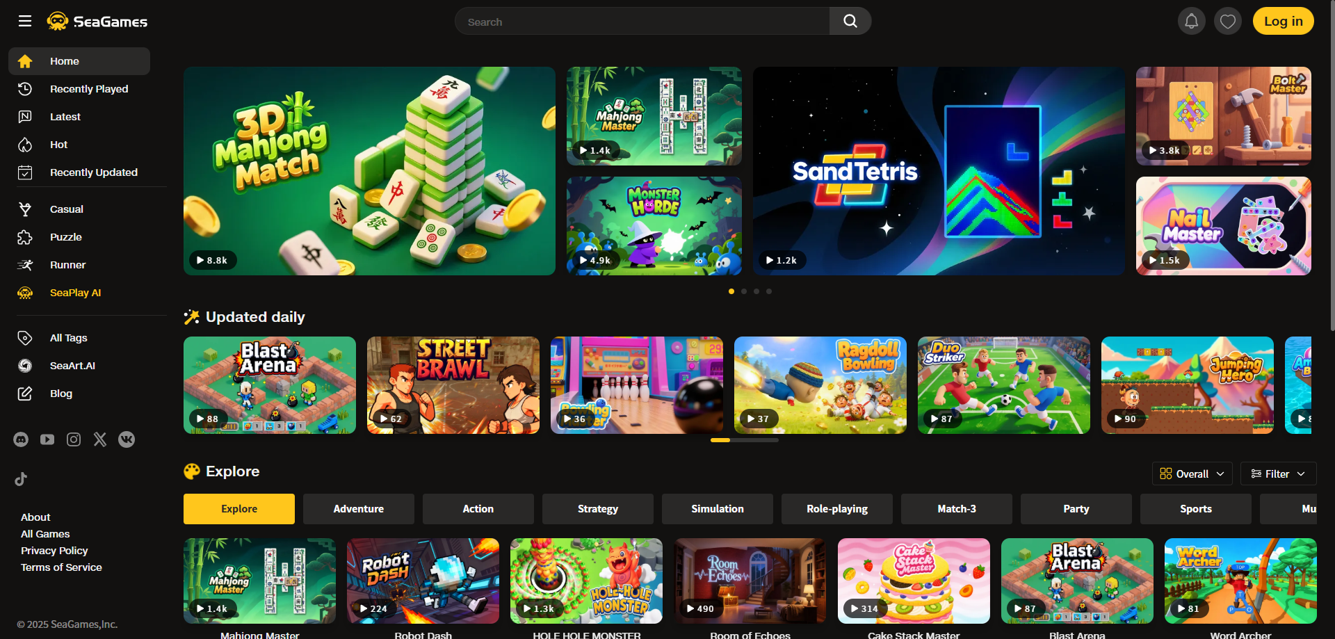 Seagames –Ad-Free Browser Games Platform gallery image