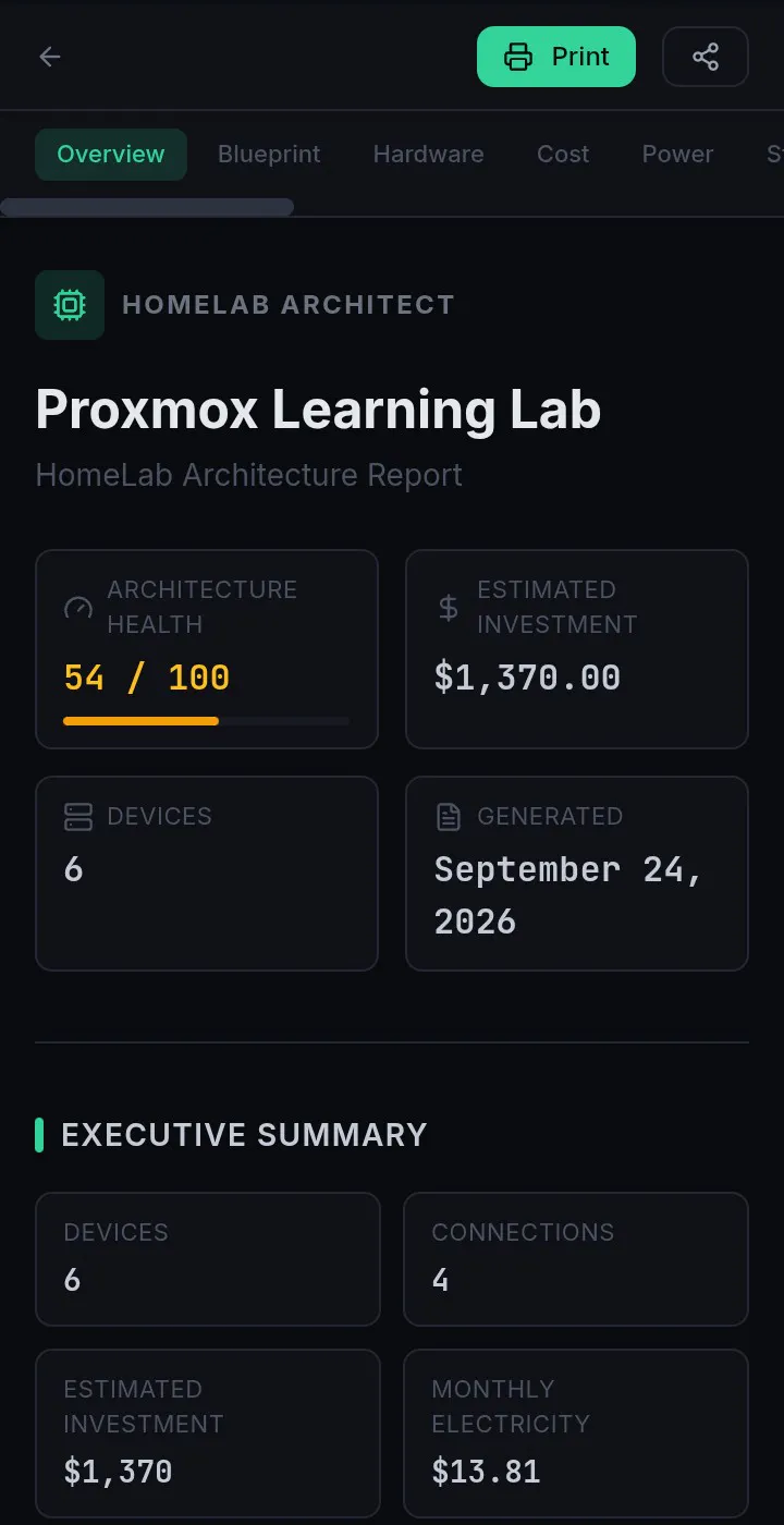 HomeLab Architect gallery image
