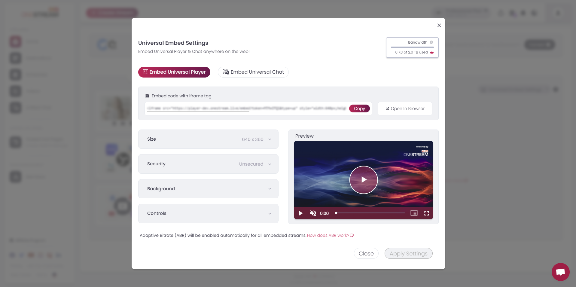 OneStream Live media 8