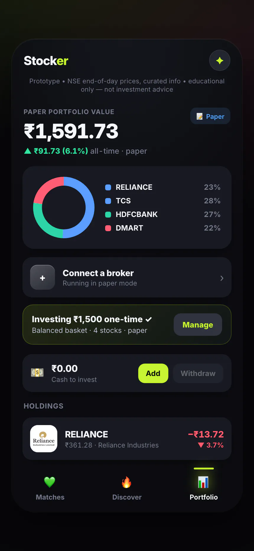 Stocker — Dating, but for stocks gallery image